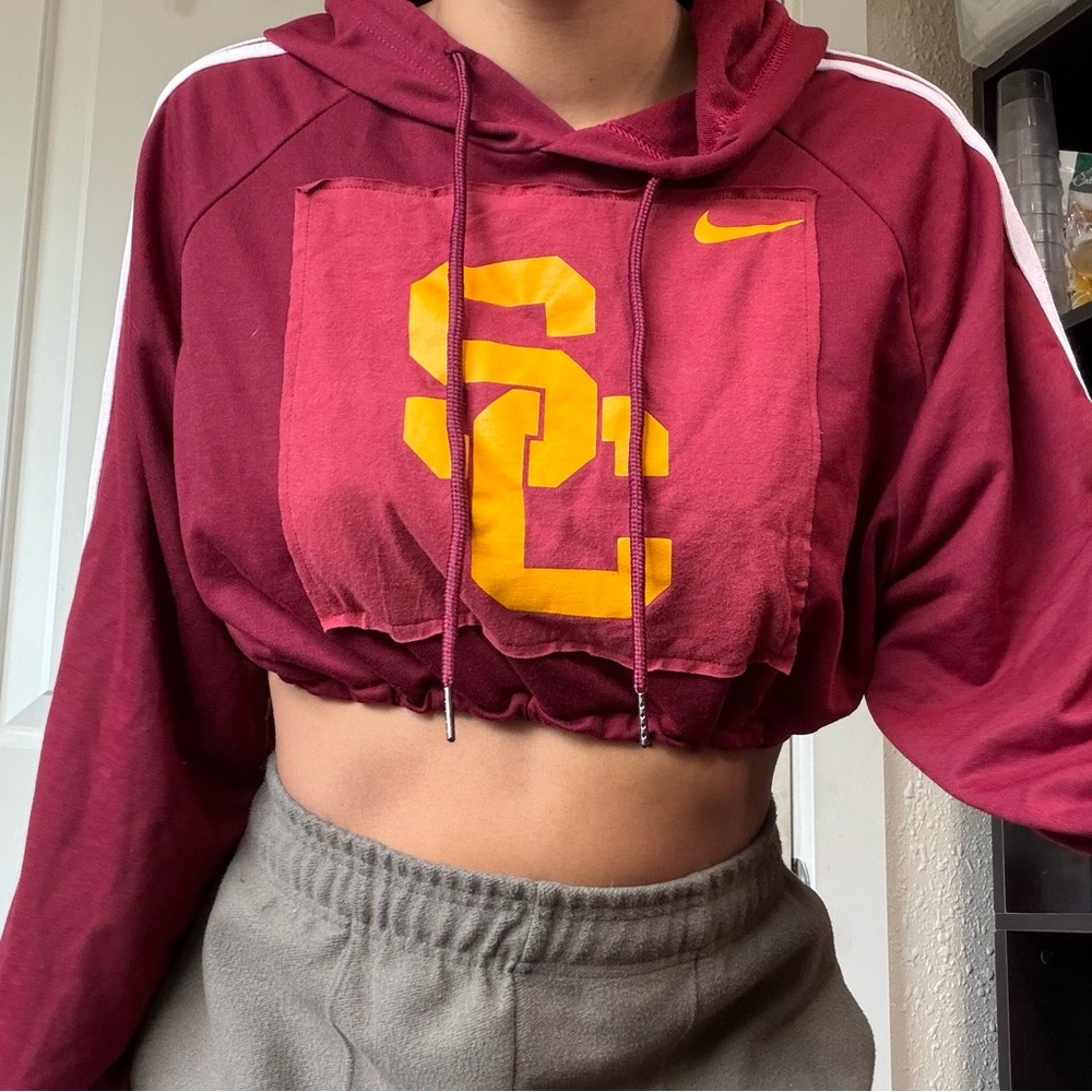 Nike USC Cropped Hoodie